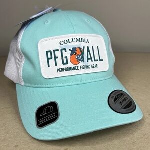 Columbia PFG Ya'll Fishing Cap Hat High Crown Trucker Mesh Back New Adjustable